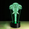 3D LED slon karikatúra lampa 7 farieb zmeniť Optica (3D LED slon karikatúra lampa 7 farieb zmeniť Optica)