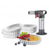 Flambovací pistole-Set na Creme Brulee DELUXE, 7 ks - Küchenprofi Solingen (Plynový hořák + 6 ks Creme Brulee DELUXE- Küchenprofi Solingen)