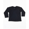 Babybugz Detské tričko s dlhým rukávom BZ11 Black 3-6 Monate