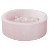 Caramella Baby Pink detský suchý bazén s guličkami 90x30cm - ružový