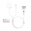 Bezdrôtová nabíjačka 2v1 pre Apple Watch a iPhone, USB-C, 1,2 m Swissten