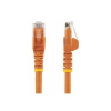 StarTech.com 2m CAT6 Ethernet Cable, 10 Gigabit Snagless RJ45 650MHz 100W PoE Patch Cord, CAT 6 10GbE UTP Network Cable w/Strain Relief, Orange, Fluke Tested/Wiring is UL Certified/TIA - Category 6 -