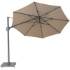 Slnečník Challenger 2 Classic Platinum Veľkosť: ø 350 cm, Farba rámu: Antracitová, Farba látky: Taupe