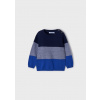 Detský sveter - Primátor 92 Navy modrý, modrý, šedý sveter (Starosta 2306 Navy Blue 92)