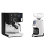 Rancilio Silvia BC PID, black + Eureka Atom 60, white