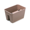 Prosperplast RATOLLA Truhlík na zábradlie 39,6x27,2x22,5cm mocca DRLB400