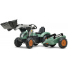 Falk šliapací traktor SUPER LOADER 1054AM s nakladačom a prívesom - zelený