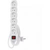 EMOS Predlžovací kábel 2 m / 6 zásuviek / s vypínačom / biely / PVC / 1 mm2 1902160200