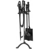 STREND Sada kutac Homefire FT24B, 4 dielna, čierna, 60 cm 221378