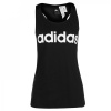 adidas Womens Essentials Linear Loose Tank Top Black/White S (8-10)