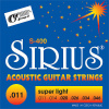 Struny na akustickú gitaru 11-46 S-400 bronz a mosadz Sirius Gorstring