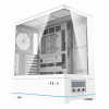 DarkFlash DY451 Počítačová skriňa ATX Midi Tower Gaming Sklo Biela