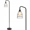 LAMPA STOJACA PODLOGOWA DO CZYTANIA LAMPA PODLOGOWA CZARNA E27 180CM
