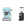 Ascaso Dream PID, Kid Blue + Eureka Atom Specialty 75, black