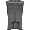 Obdélníkový sud na dešťovou vodu Garantia 300 l, grafitově šedý, s víkem a kohoutkem