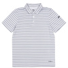 Slazenger Stripe Polo Shirt Junior White 7-8 Years