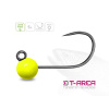 Delphin Jigová Hlavička T-AREA BL Wolframový Jig Fluo Žltý 5 ks - #6 / 0,9 g / 4,6 mm