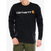 Mikina bez kapucne Carhartt Core Logo T-Shirt L/S - black