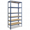 Meets-ecommerce UG Kovový regál 180x100x40, 4-6 políc Farba: Modrá, Počet polic: 6 políc