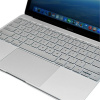 ENKAY kryt klávesnice pre Apple MacBook 12 / Pro 13 (2016) bez dotykového panela - silikónový - strieborný - americká verzia