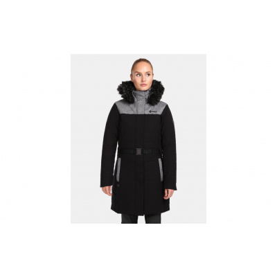 Dámský zateplený zimní kabát KILPI Ketrina Black - XL