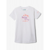 Dievčenské tričko Columbia Mission Lake Short Sleeve Graphic Shirt - white/weaving waterscape
