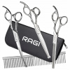 Groomerské nožnice Ragi na strihanie psov, sada s hrebeňom v puzdre