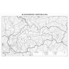 nástenná mapa Slovensko slepá mapa 1:350tis 70x100cm lamino, lišty