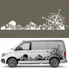 Maliarska šablóna na auto CAMPER GRAFIKA HORSKÉ PÁSMO KOMPAS 43x140