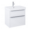 Jika Pure umývadlová skrinka 60x44 cm s umývadlom,2 zásuvky,Biela H40B2324025002