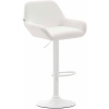 Design-Shop Barová stolička Braga - koženka, biela podnož - Biela