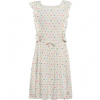 Alpine Pro Edano Dievčenské letné šaty KSKE158 krémová 92-98