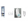 Geberit Duofix Special set - Sigma 20 tlačidlo + Villeroy O.Novo + sedadlo + izolácia