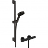 Hansgrohe Pulsify Select S Sprchový set s termostatickou baterii Eco a tyčí 65 cm, matná černá 24262670
