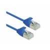 U/FTP (PiMF) Patchkábel LSOH, 5m, cat.6a, modrý, slim, Cu, Flex Cable, Component Level