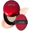 TIRTIR Mask Fit Red Cushion SPF 40 PA++ 17C Porcelain Dlhotrvajúci make-up na tvár v hubke 18 g