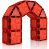 Magnetické stavebnicové kocky pre deti, červené, sada 30 kusov