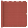 vidaXL Balkónová markíza tehlová 90x500 cm HDPE