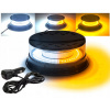 LED výstražná lampa Maják Biela/oranžová IP67 12-24V 18W 8000 lm