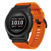 Techsuit – Watchband 20 mm (W070) remienok pre Samsung Galaxy Watch 4/5/Active 2, Huawei Watch GT 3 (42 mm)/GT 3 Pro (43 mm) – oranžový kvet KF2344024