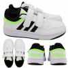 Detská športová obuv ADIDAS HOOPS biela Na Suchý Zips veľ. 31