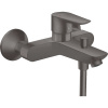 Hansgrohe 71740340 TALIS E vaňová nástenná batéria, kartačovaný čierny chróm