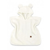 Baby Nellys Detské mušelínové pončo lux s kapucňou Teddy, rýchloschnúci, smotanové, 110/122, 110/122