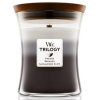 WoodWick Trilogy Warm Woods – lumânare parfumată cu fitil trosnit 275 g