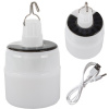 Verk Group Solárna turistická kempingová lampa usb led
