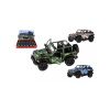 Teddies Auto Kinsmart Jeep Wrangler Camo Edition kov/plast 13cm 3 farby na spätné natiahnutie 12ks v boxe