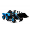 LeanCars Elektrický traktor s lyžicou BW-X002A- modrý - 2x45W - BATÉRIA - 12V4,5Ah - 2023