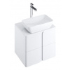 Ravak BALANCE SD Skrinka pod umývadlo SD 80x50x46,5cm, biela/biela+Cleaner X000001368