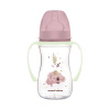 Canpol babies Antikoliková lahev EasyStart se svítícími úchyty SLEEPY KOALA 240ml růžová