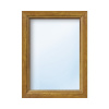 Plastové okno fixné zasklenie ARON Basic biele/zlatý dub 850x1650 mm (neotvárateľné)